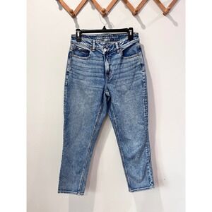 American Eagle Womens Crossover‎ Mom Jeans Medium Wash Size 4